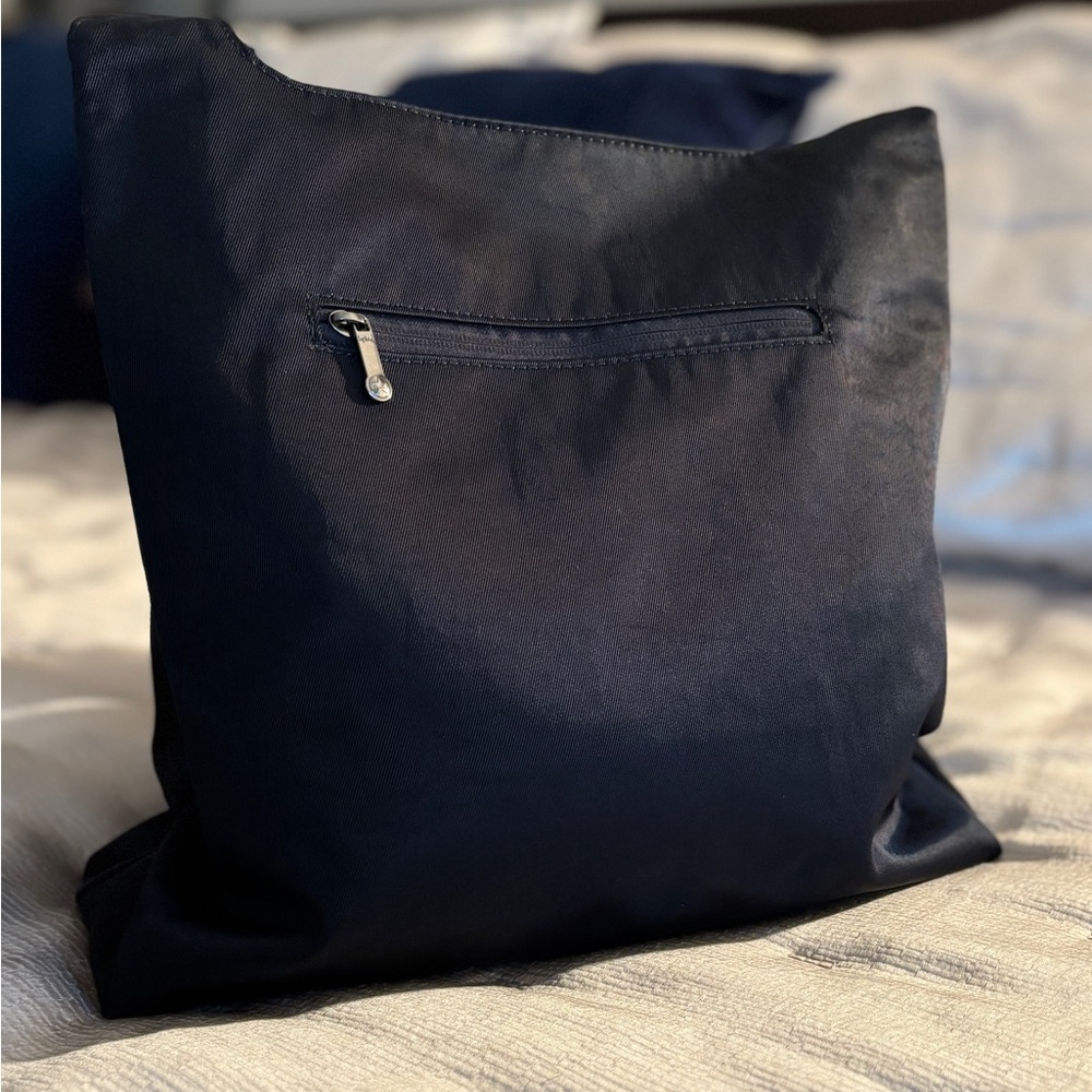 KIPLING “Aniya” Black Nylon Shoulder Bag Travel Tote - Picture 4 of 13